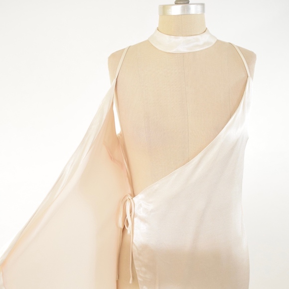 NWOT Endless Rose Satin Slip Dress - Picture 5 of 8